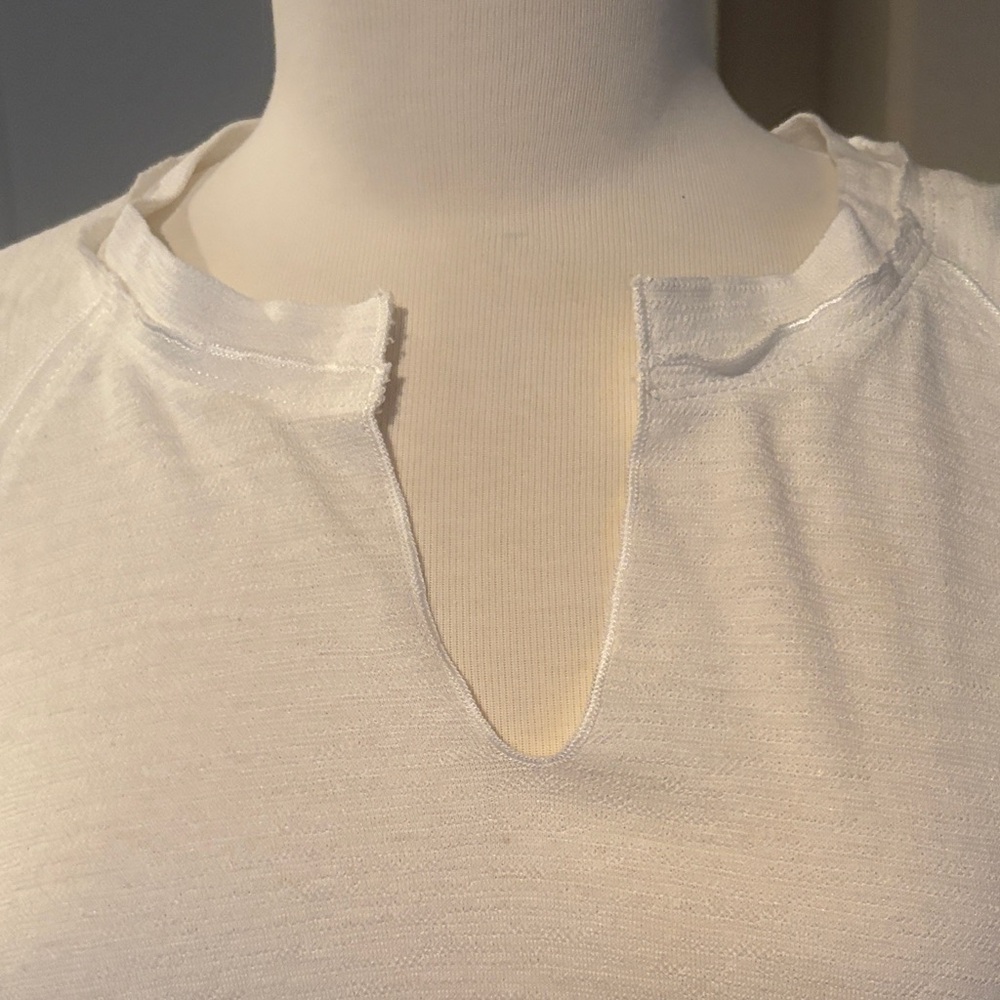 Doe & Rae Classic White Long Sleeve Top NWOT Sz 1x - Picture 2 of 7